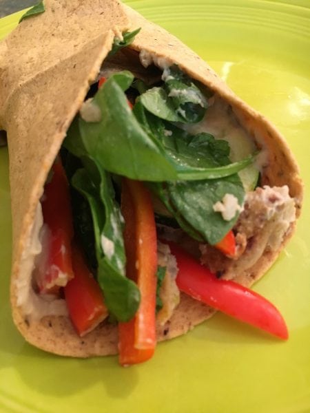 FOX 19:  Hummus and Grilled Vegetable Wrap