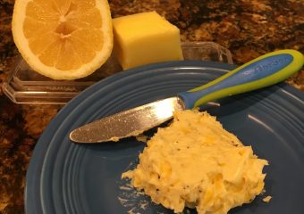 Lemon-Butter; Halibut with Lemon-Butter and Crispy Shallots
